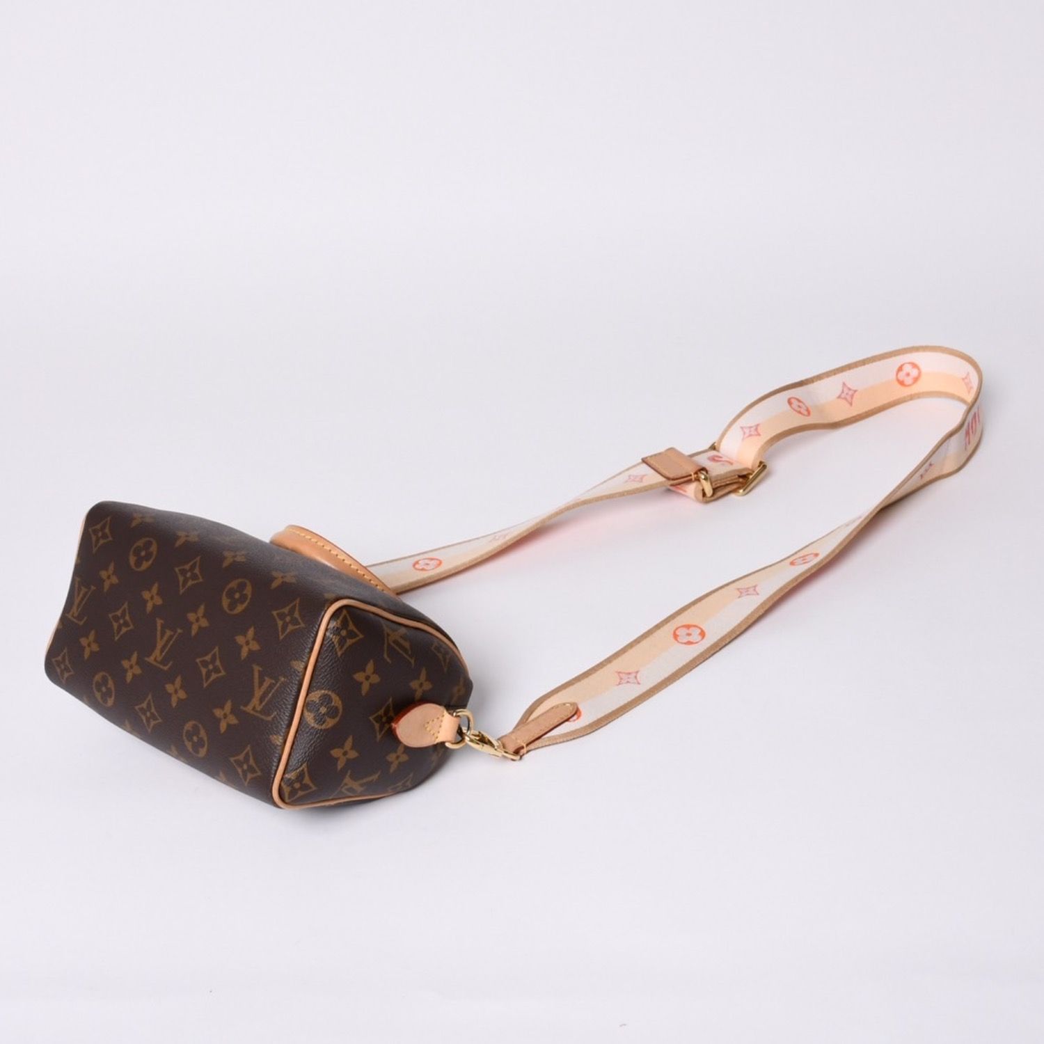 極美品 LOUIS VUITTON ルイヴィトン ハンドバッグ スピーディバンドリエール20 M46594 レザー PVC ブラウン ゴールド金具 中古 4a001241 極美品 LOUIS VUITTON ルイヴィトン ハンドバッグ スピーディバンド
