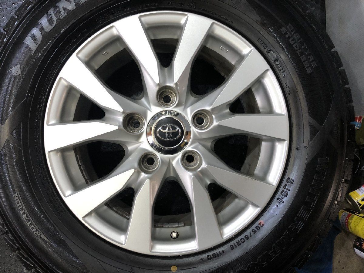 【BS BLIZZAK DM-V2 285/60R18】スタッドレス【トヨタ ランクル100 シグナス 純正ホイール 18インチ 8J5HPCD150+60】　(MTU60)クレジットカード QRコード決済可能 Bridgestone Blizzak DM-V2 285/60R18 116R BSW | Free Shipp