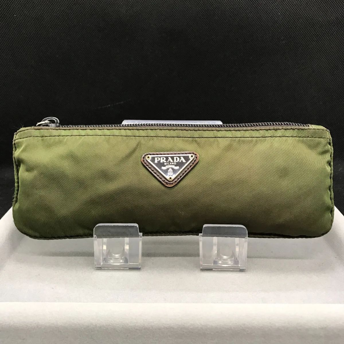 PRADA プラダ ペンケース テスート ナイロン カーキ ユニセックス