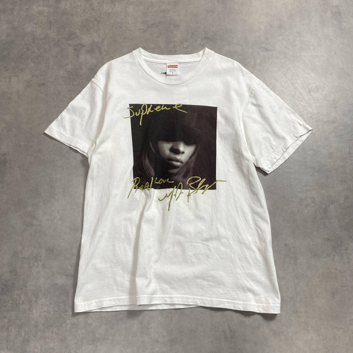 GQ5355◇Supreme : USA製 19AW Mary J. Blige Tee◇S◇ホワイト 