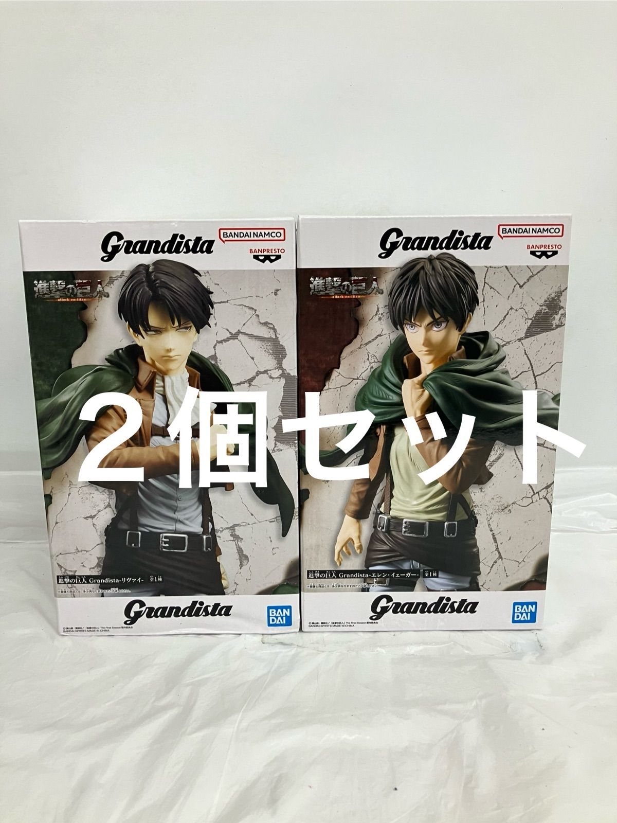 進撃の巨人 Grandista-リヴァイ&エレン・イェーガーのフィギュアが