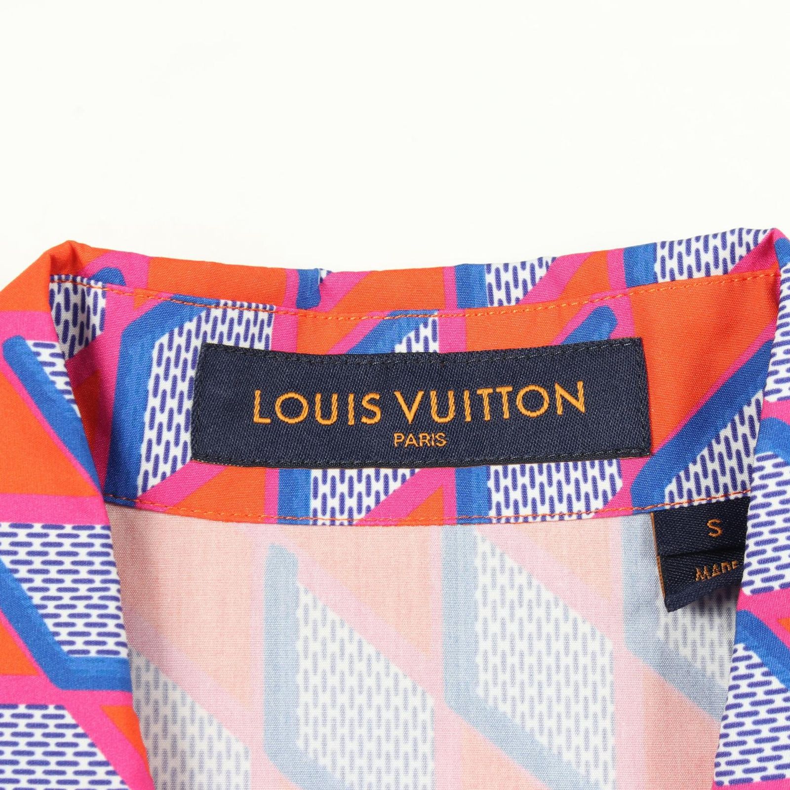 LOUIS VUITTON ダミエ ダイヤモンド コオロギプリント 半袖シャツ ルイ・ヴィトン LOUIS VUITTON ダイヤモンドダミエ コオロギ オープン
