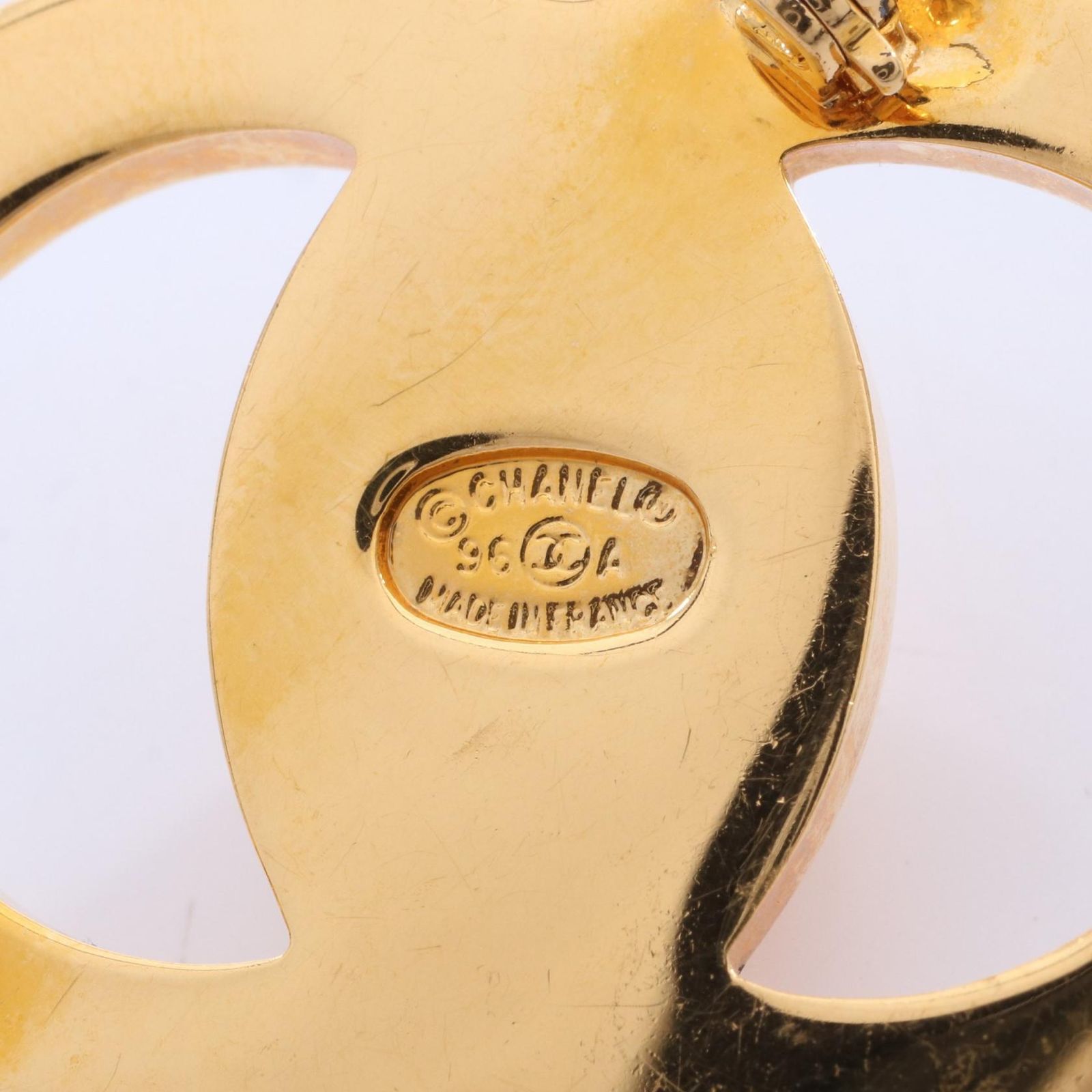 シャネル CHANEL ブローチ ココマーク ターンロックモチーフ GP 