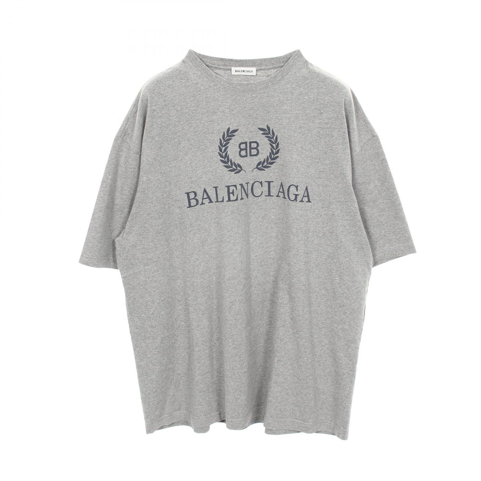 バレンシアガ BALENCIAGA 半袖Tシャツ BBロゴプリント クルーネック 