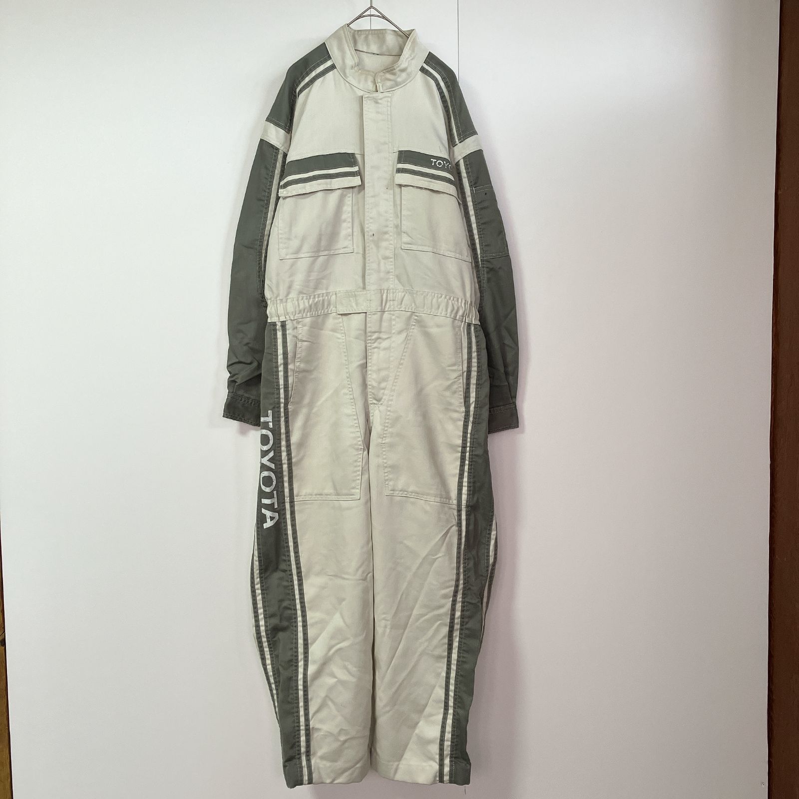 訳あり】企業ロゴ TOYOTA トヨタ つなぎ ジャンプスーツ T-275 - メルカリ