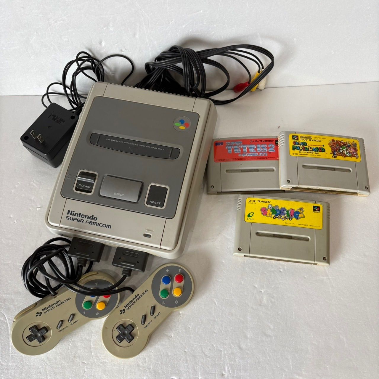 Nintendo スーパーファミコン/ソフト3個】レトロゲーム機 任天堂