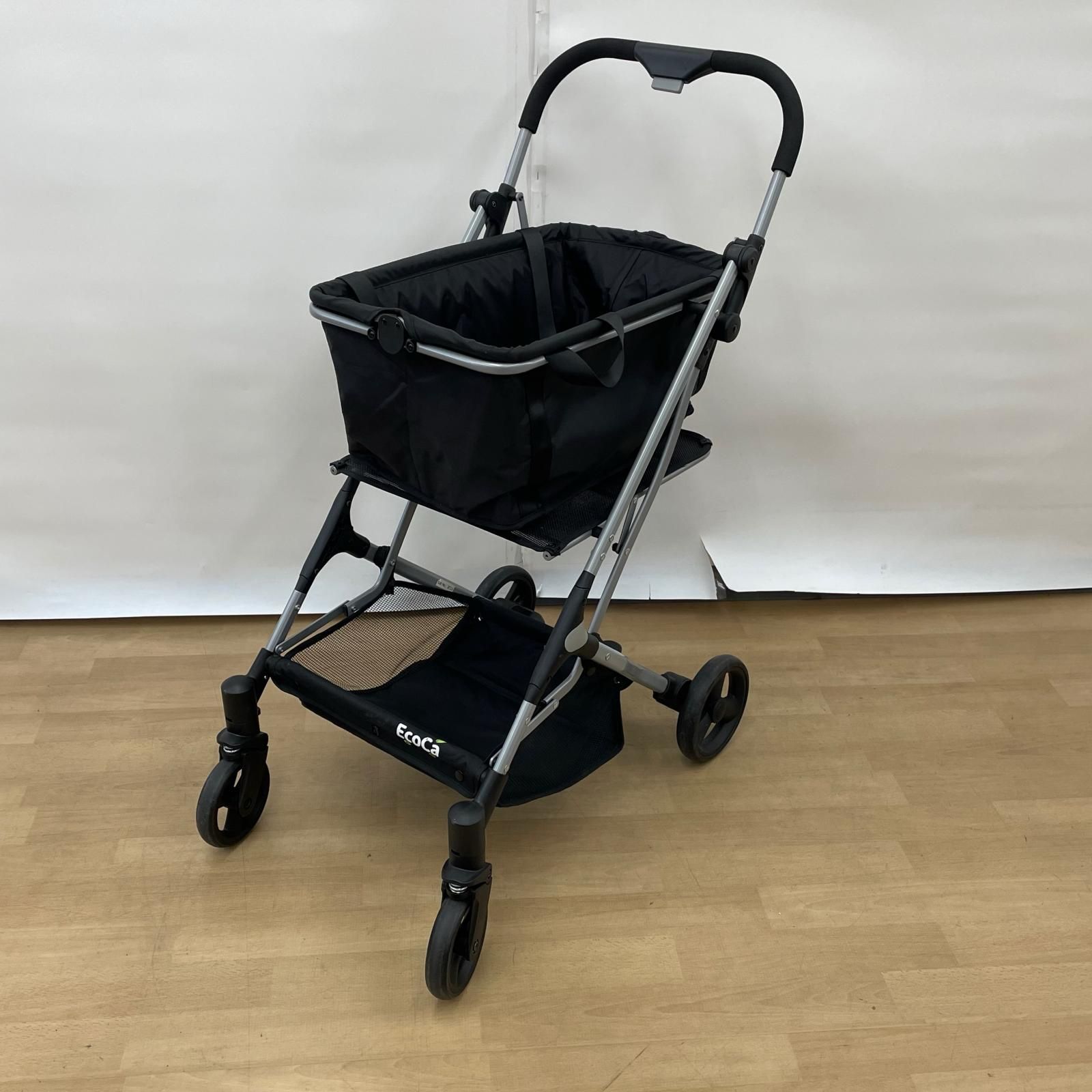 中古品 ECOCA エコカ/ショッピングカート　保冷バックセット お買い物革命】折りたたみショッピングカートEcoCa 保冷バッグセット