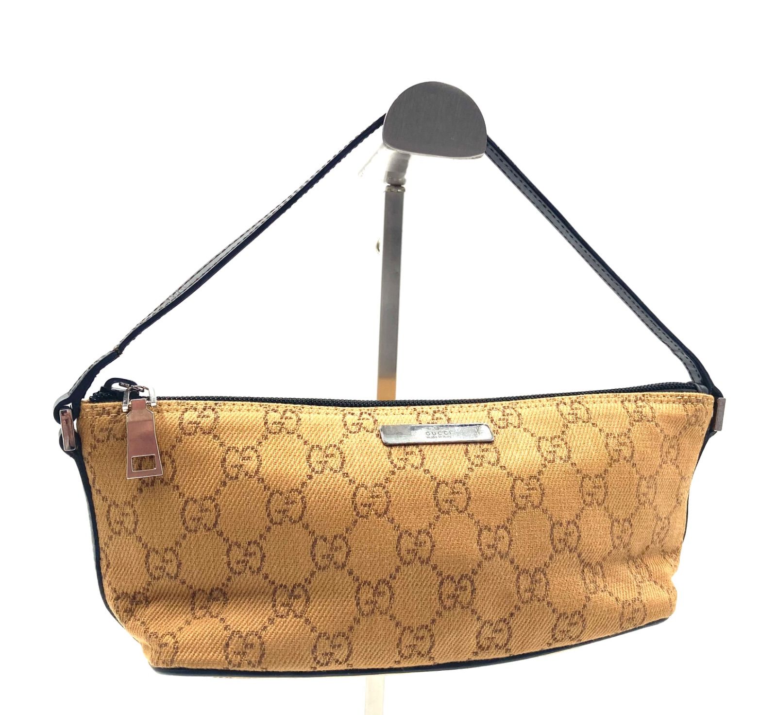 □訳あり極上美品□GUCCI グッチ GGキャンバス×レザー アクセサリー 
