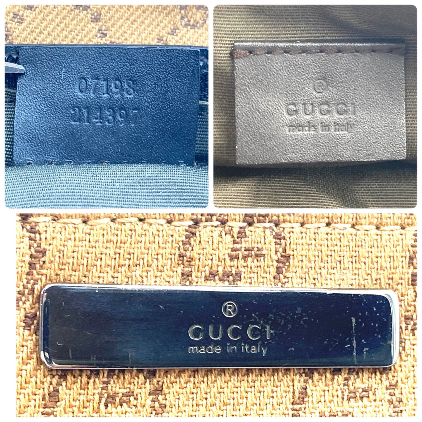 1円~】【訳あり品】グッチ GUCCI GGキャンバス アクセサリー ポーチ