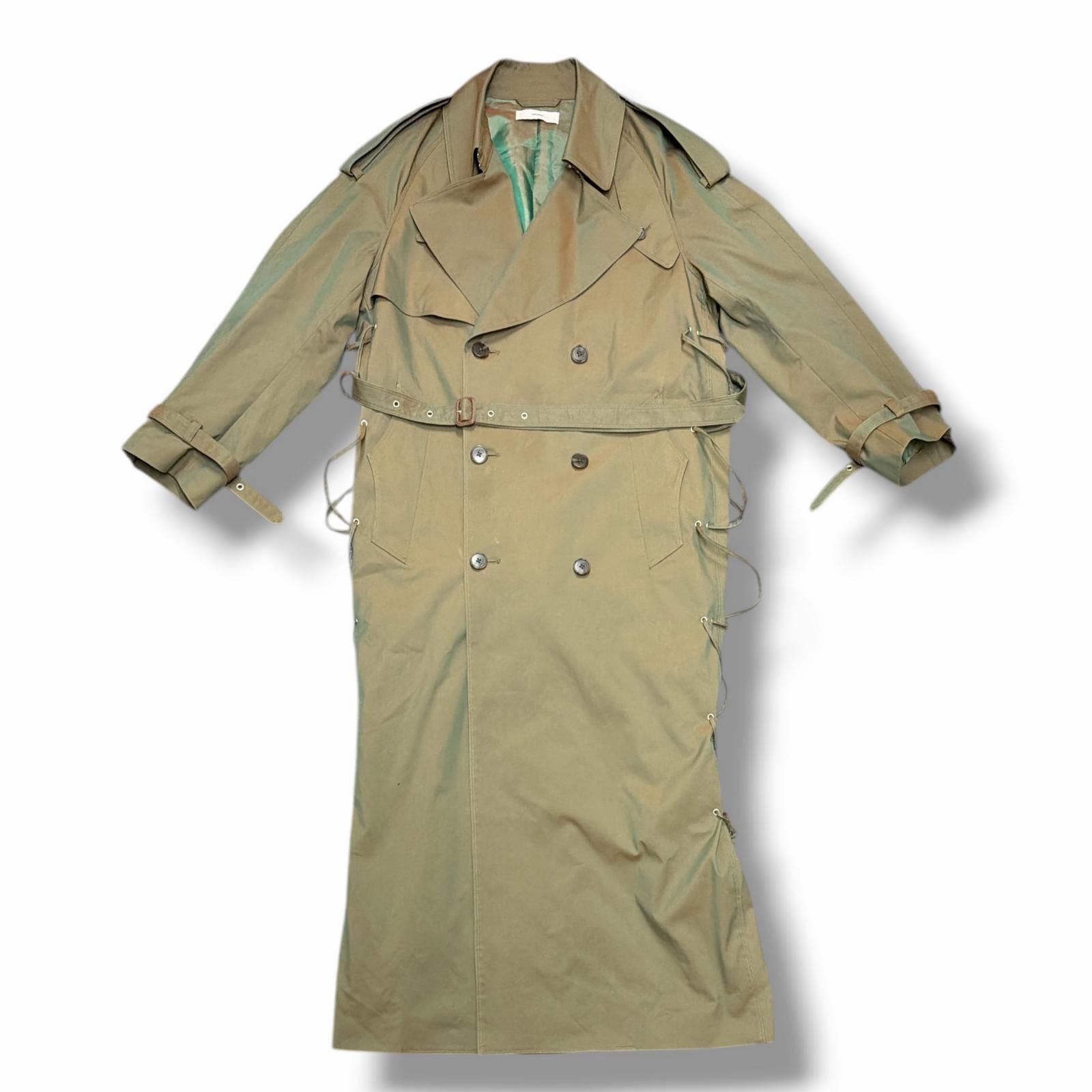 参考上代110000円 SUGARHILL  21SS LONG TRENCH COAT レースアップトレンチコート シュガーヒル 21SSC0001 カーキ O/S （14212M） 参考上代110000円 SUGARHILL 21SS LONG TRENCH COAT レースアップ