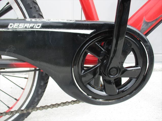 F46☆整備済み☆完成車発送☆中古子ども自転車【22インチ 赤 後ろ