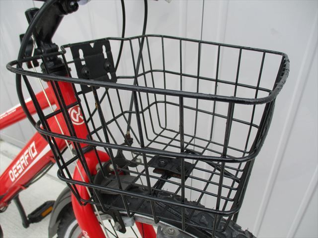 F46　★7000円★整備済み 中古子供自転車 【22インチ　赤　後ろ泥除けなし 】 F46☆7000円☆整備済み 中古子供自転車 【22インチ赤後ろ泥除けなし