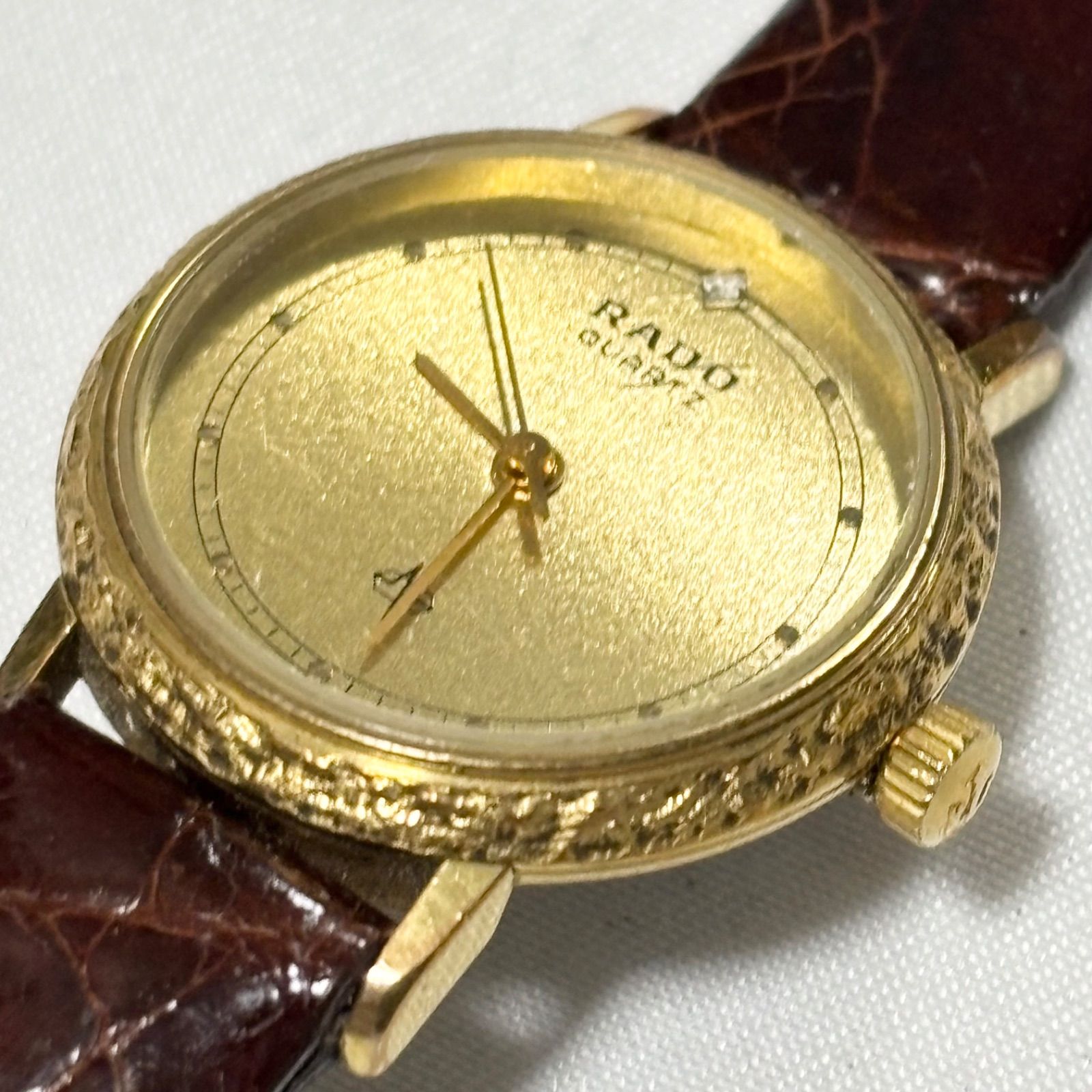 送料無料】RADO/ラドー/110.5113.2/ゴールド×ブラウン/クォーツ腕時計 