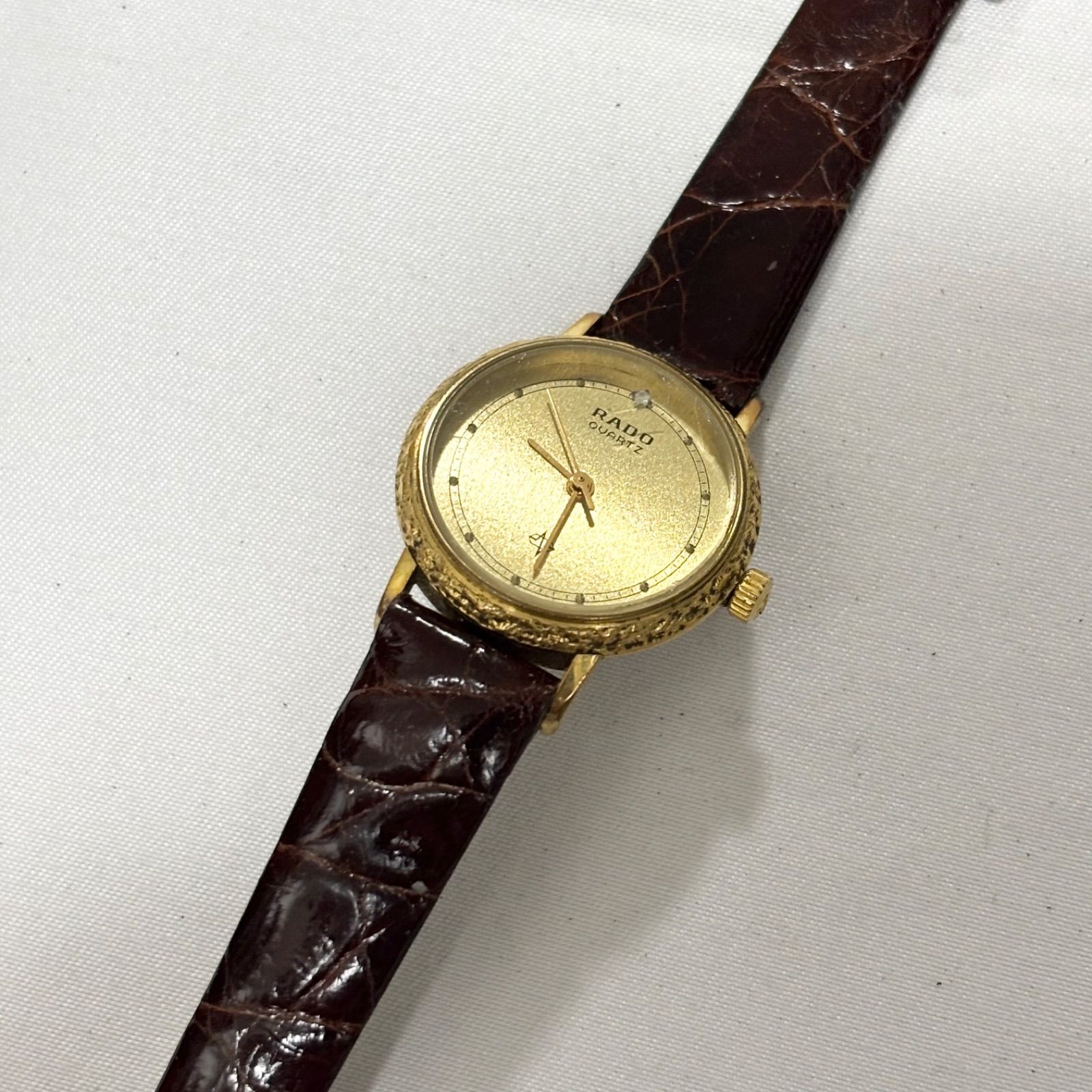 送料無料】RADO/ラドー/110.5113.2/ゴールド×ブラウン/クォーツ腕時計 