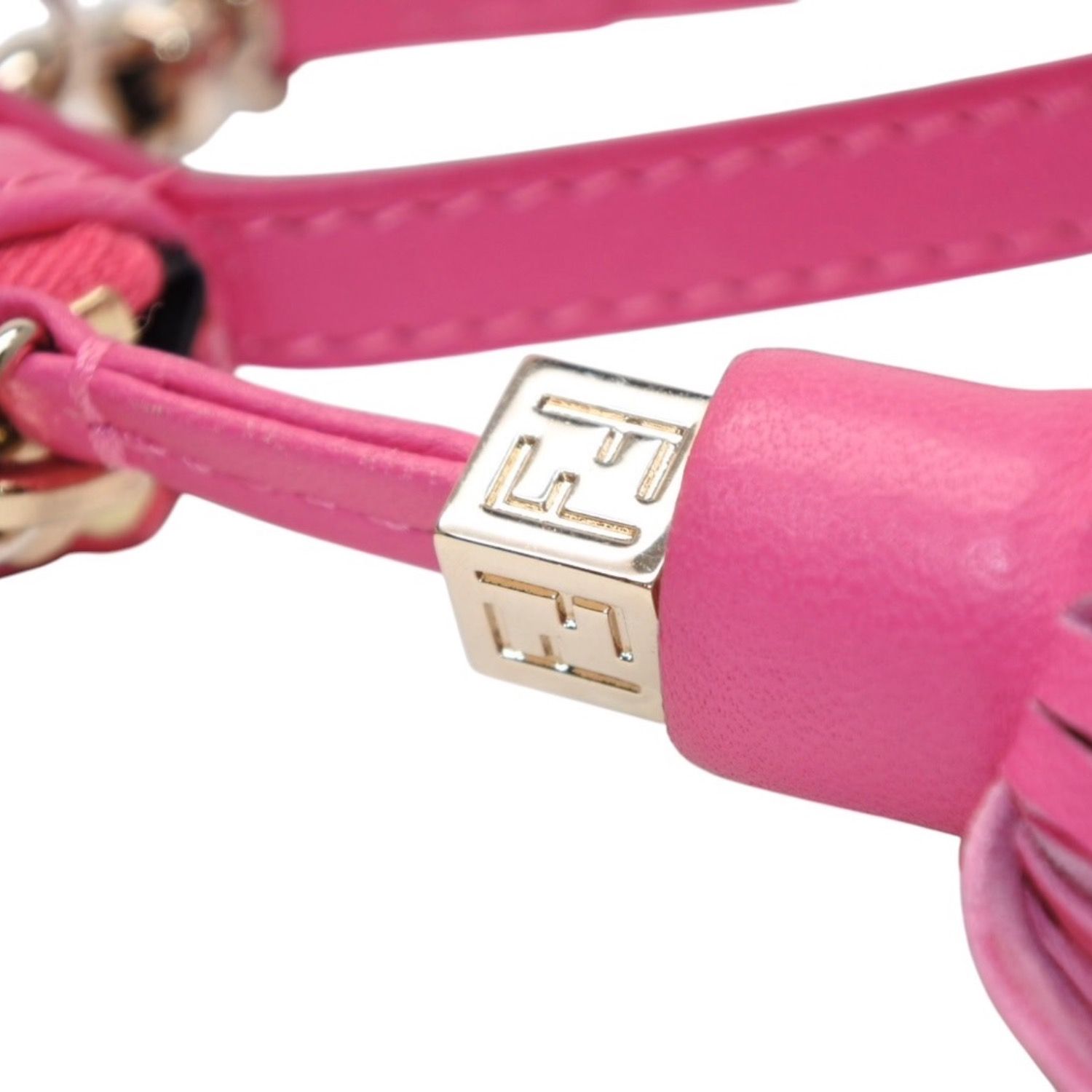 極美品 FENDI フェンディ フリンジポーチ ミニ 8M0244 2220-BRF-108