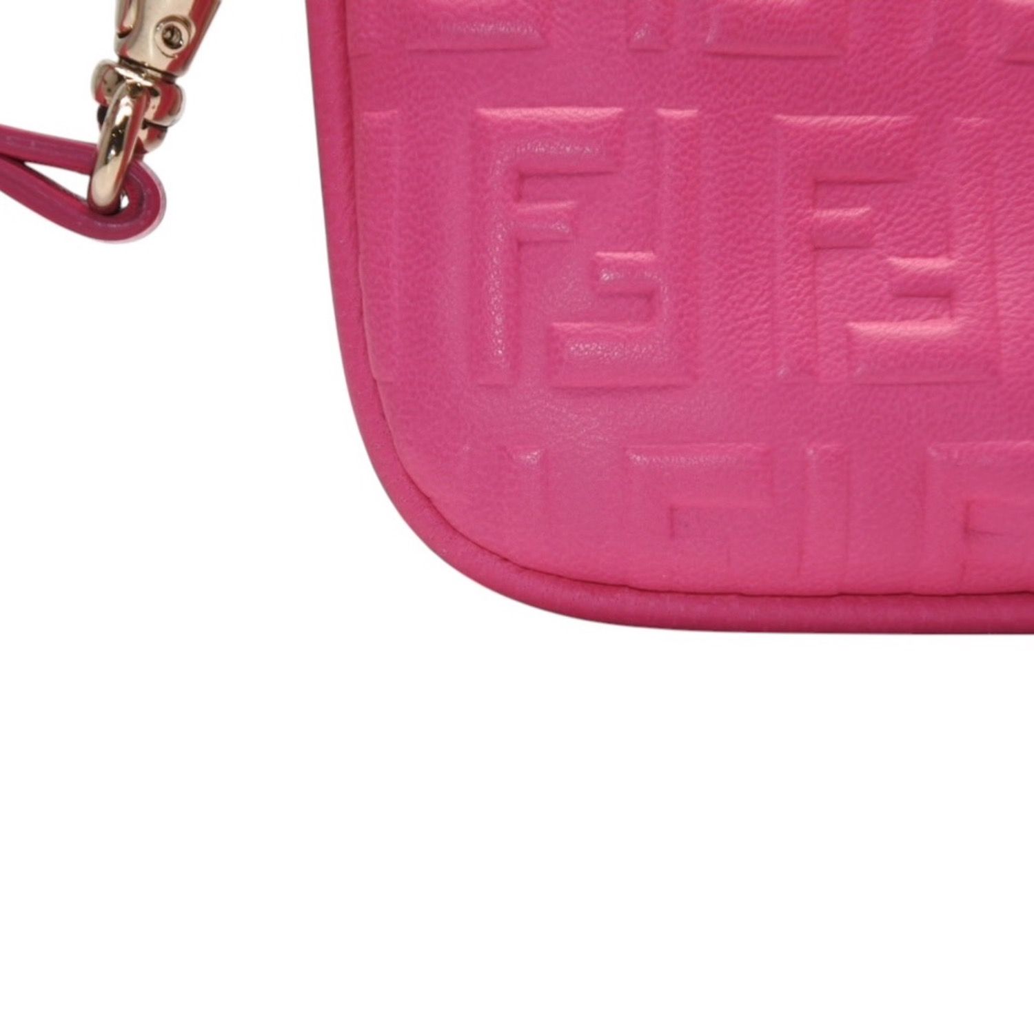 極美品 FENDI フェンディ フリンジポーチ ミニ 8M0244 2220-BRF-108