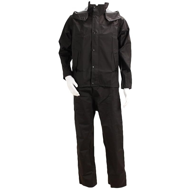 【新品】 [キタ] NO,2920 レッヂレイン 透湿&ストレッチハイブリッドレインウェア ブラックXL 1