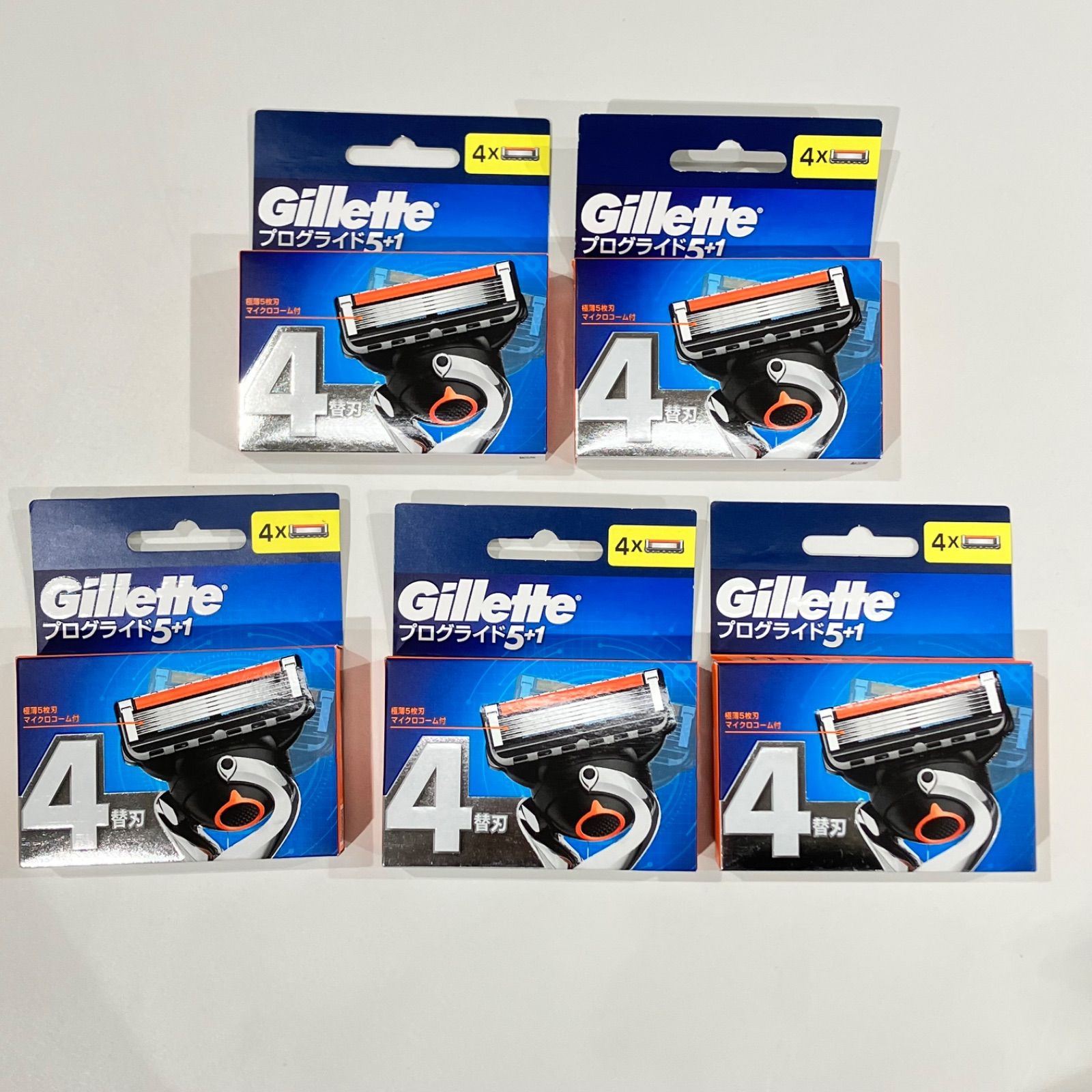 Gillette ジレット プログライド 5+1 替刃 4個入り×5箱 【未使用品 