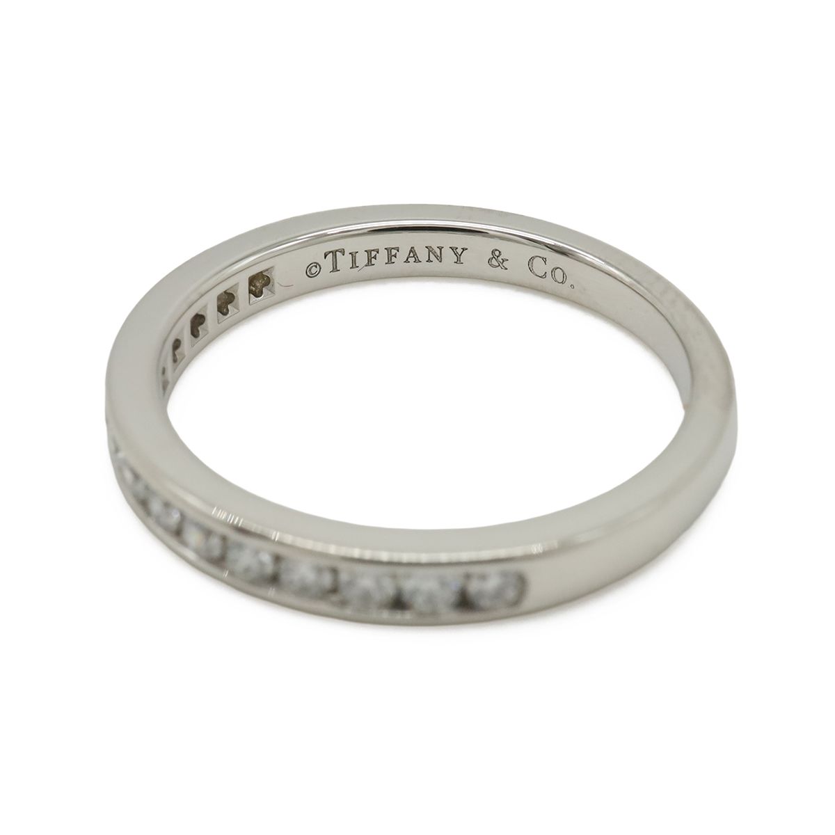 Tiffany & Co.ダイヤモンドハーフエタニティリングプラチナ10号