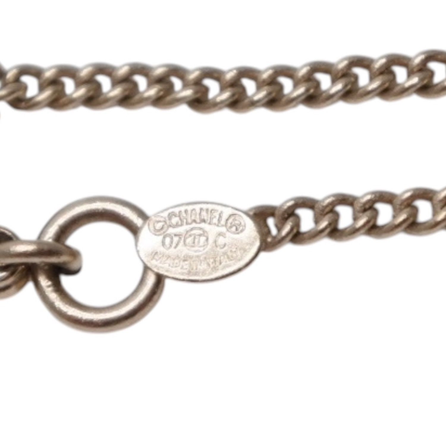 極美品 CHANEL シャネル カンボンライン ネックレス 重量約12.27g 07C 