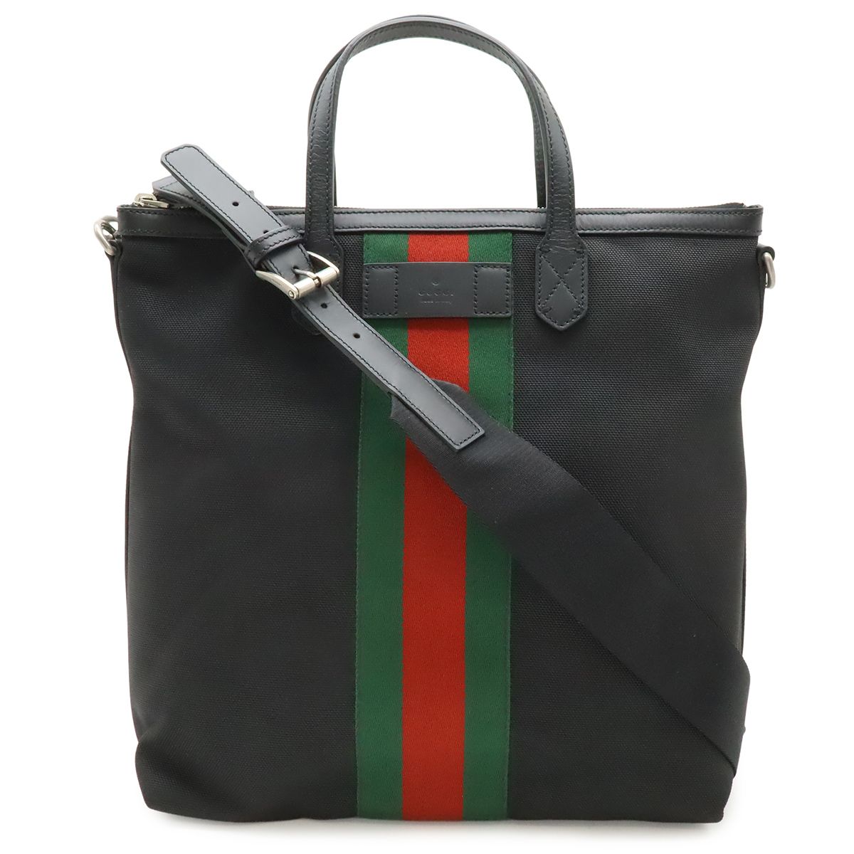 GUCCI グッチ ウェブストライプ シェリーライン トートバッグ 2WAY 