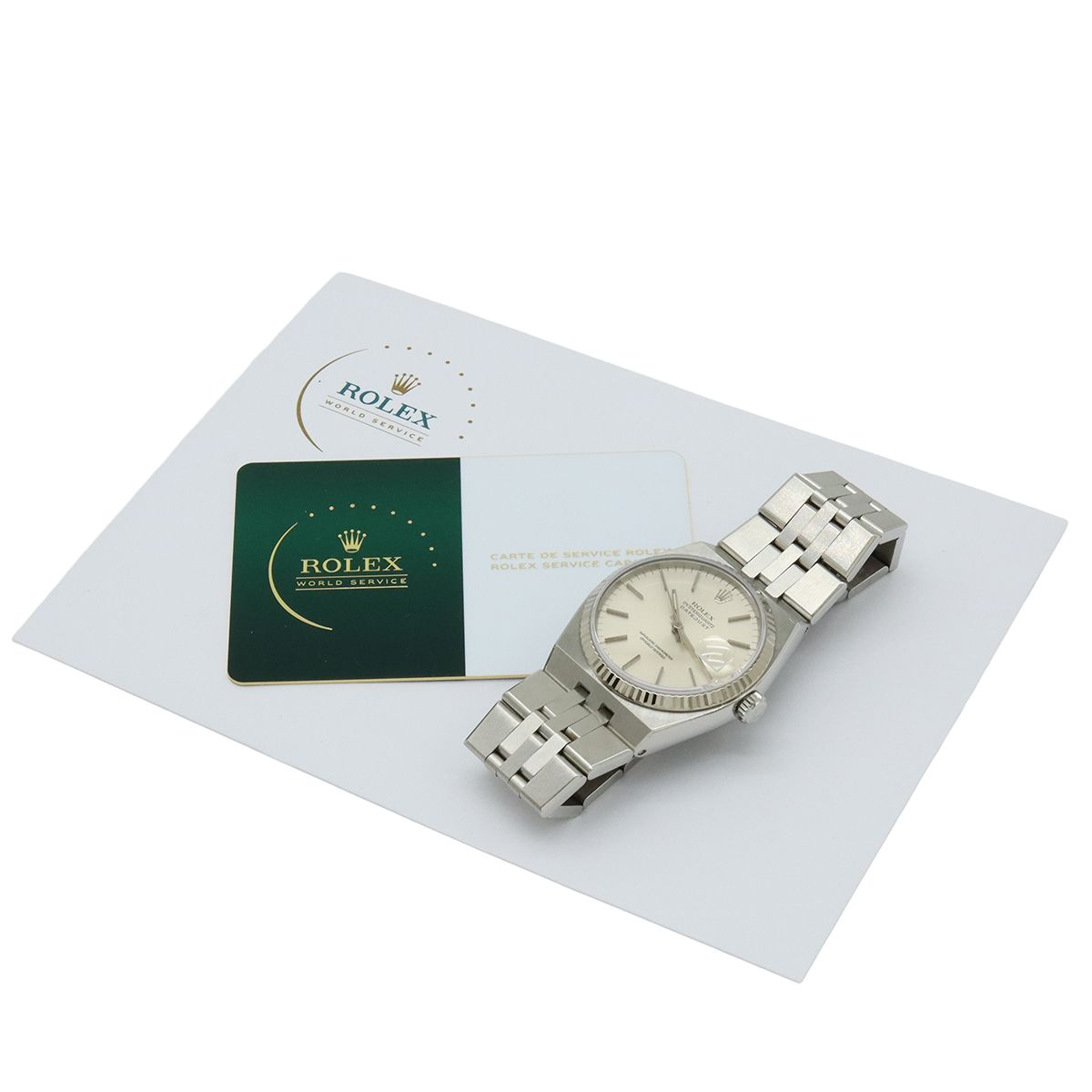 ROLEX ロレックス デイトジャスト シルバー文字盤 SS K18WG E番 メンズ