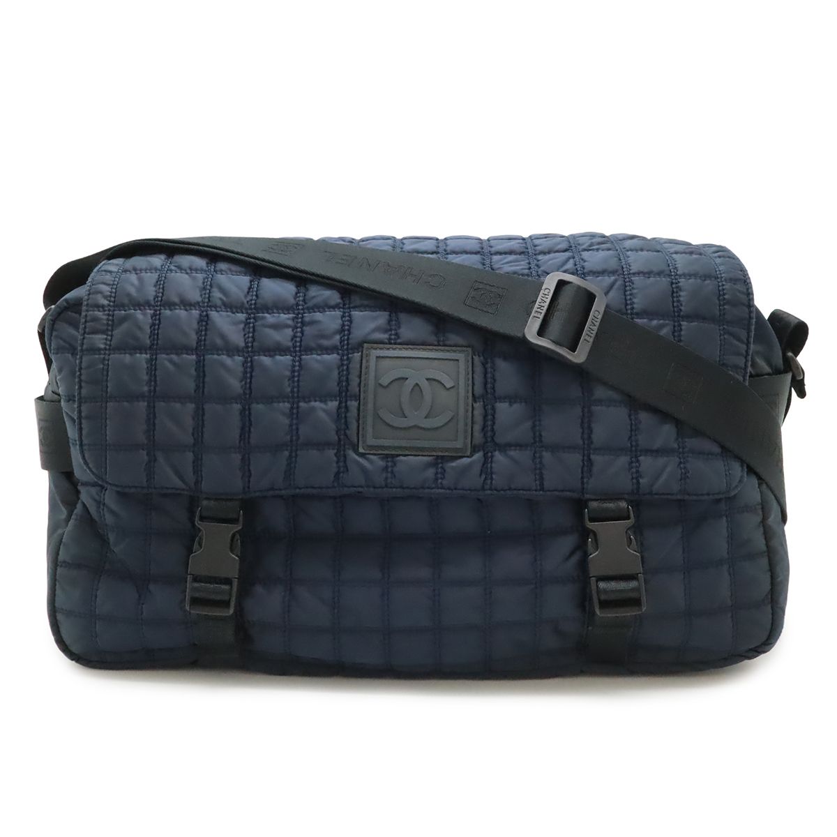 CHANEL ネイビー キルティング ショルダーバッグ 最終値下げ 中古 