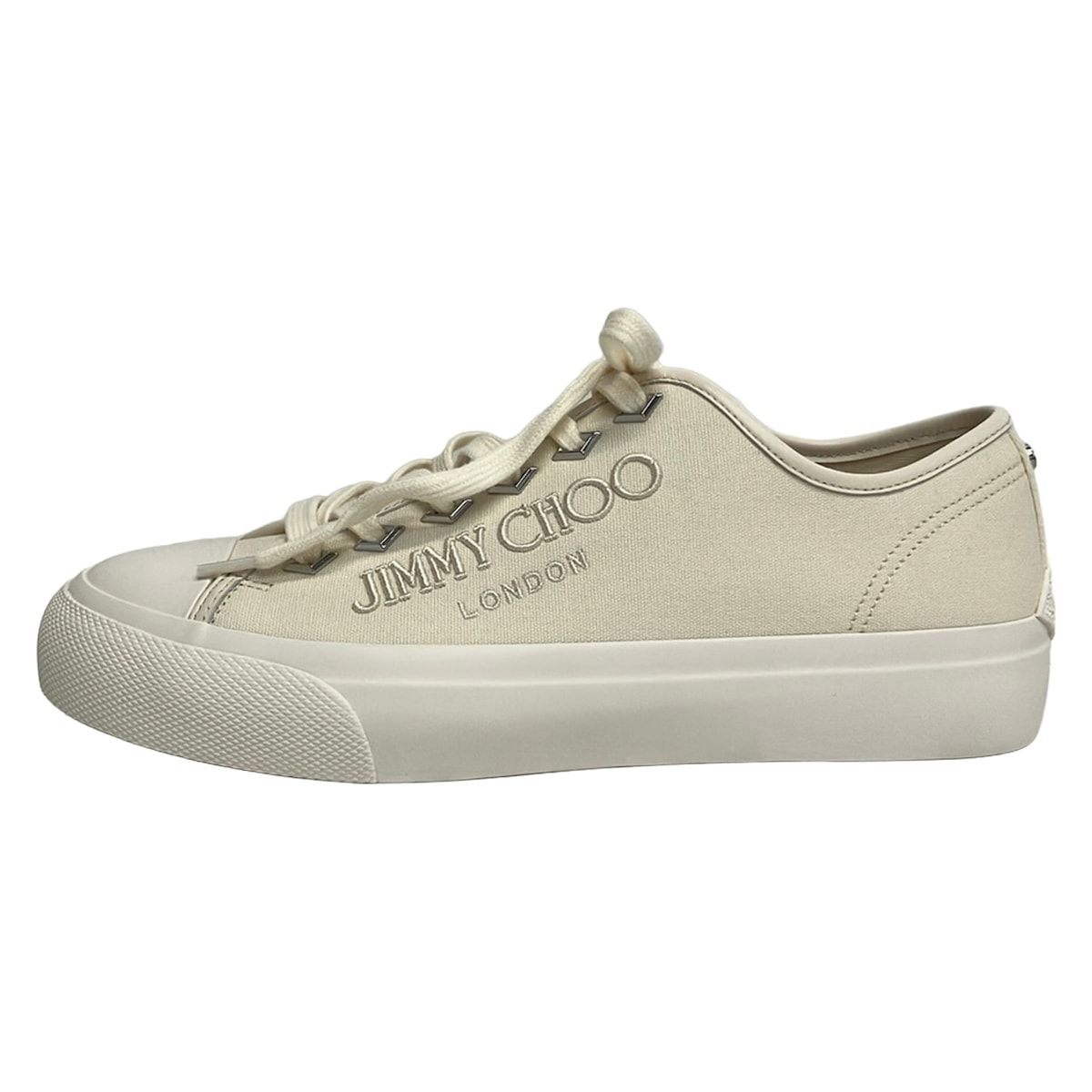 JIMMY CHOO(ジミーチュウ) スニーカー 40 メンズ パルマ アイボリー 