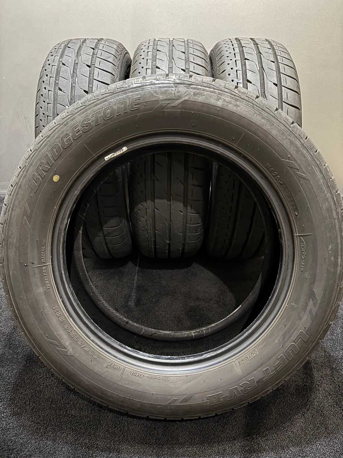 ☆205/60R16 BRIDGESTONE/LUFT RVⅡ 21年製 夏タイヤ サマータイヤ 4本