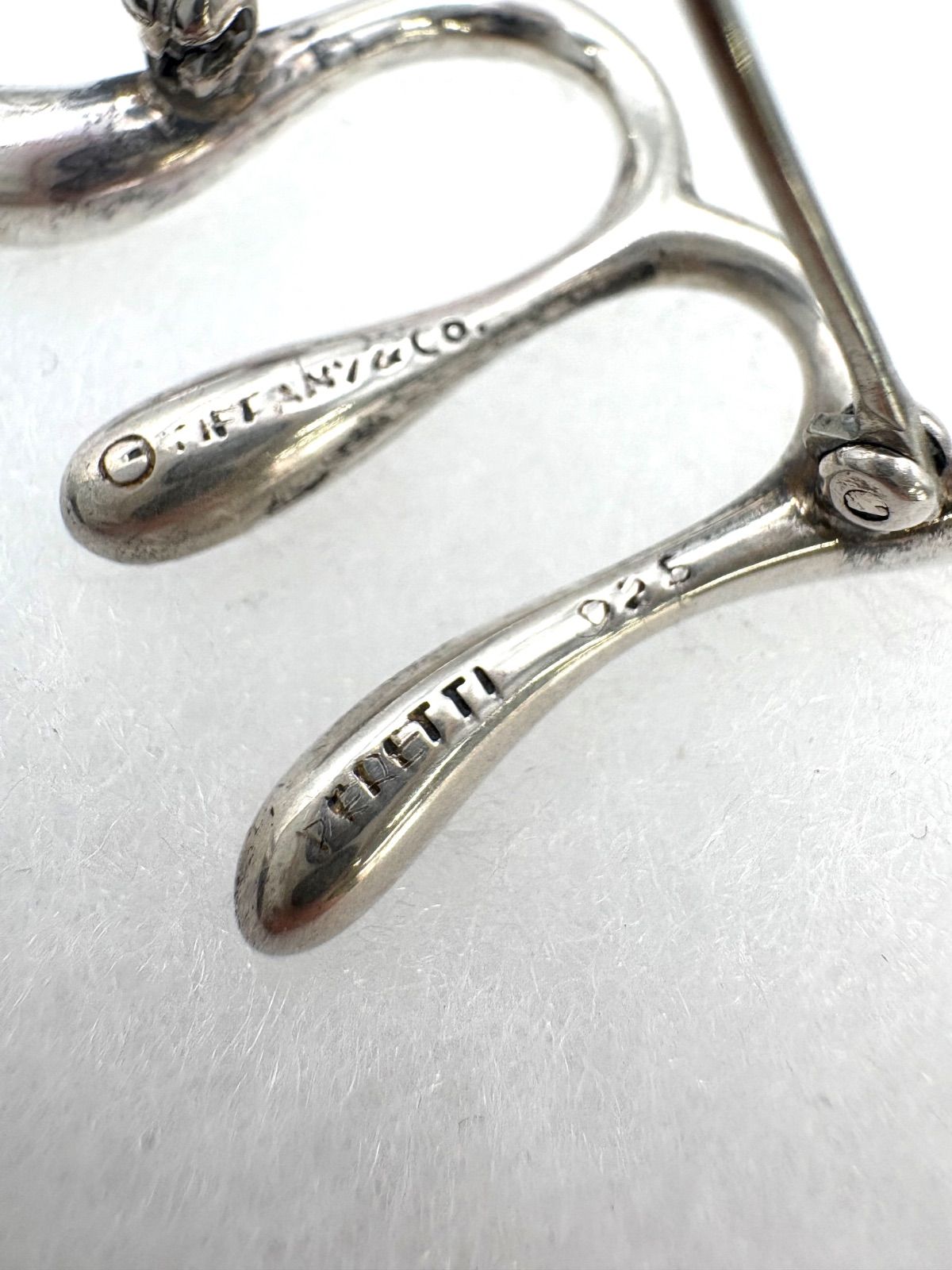 TIFFANY&Co. ティファニー イニシャル M ブローチ シルバー925 保存袋