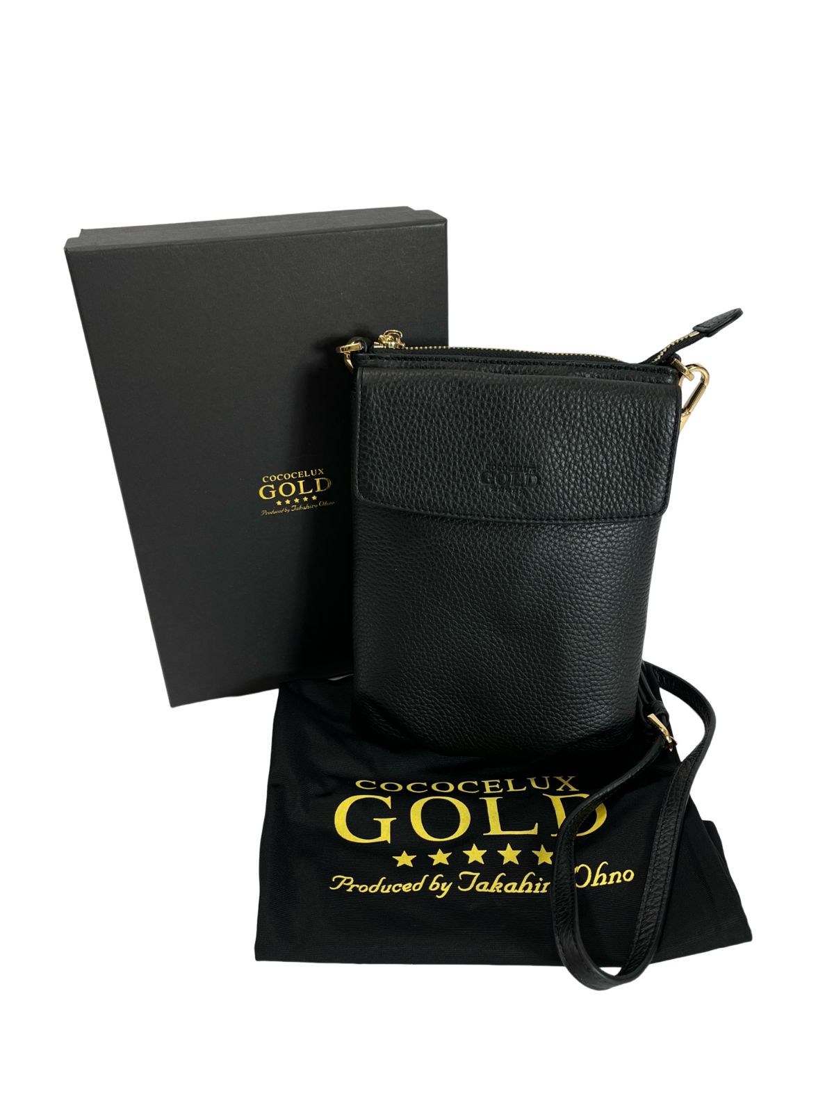 COCOCELUX GOLD ココセリュックスゴールド レザー ショルダーバッグ