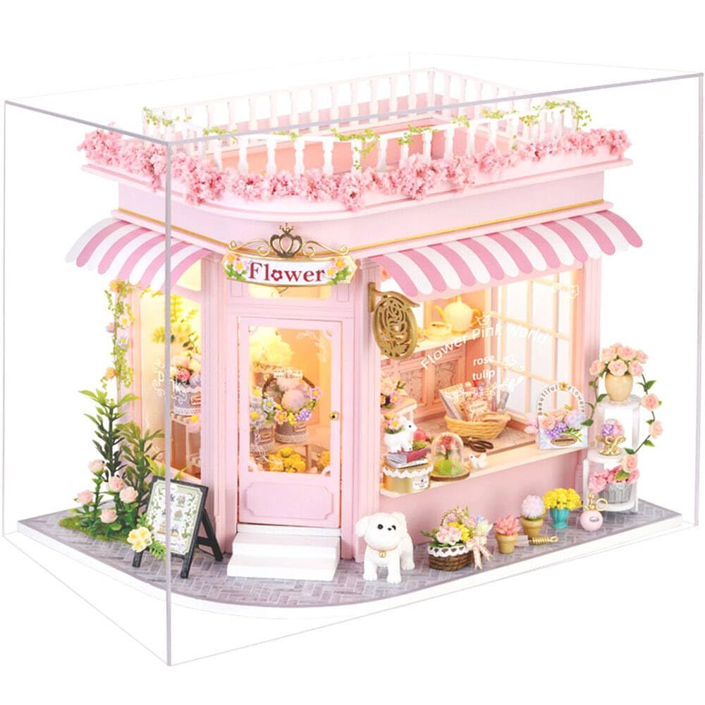 moin moin ドールハウス ミニチュア 手作りキット セット 花屋さん 1