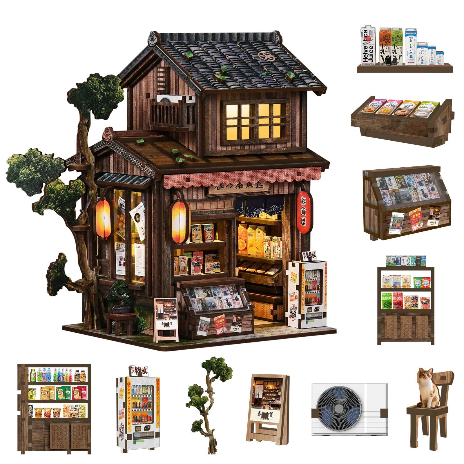 Pixie Curio DIY ドールハウス ミニチュアハウス キット ブックヌック
