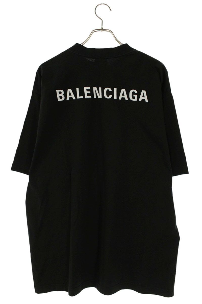 バレンシアガ 764235 TPVK1 ロゴ刺繍Tシャツ メンズ XL - メルカリ
