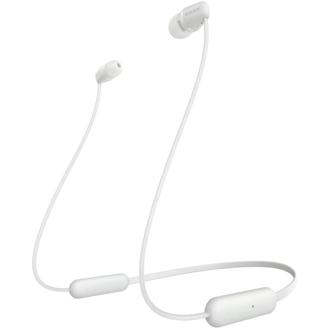 ソニー ワイヤレスイヤホン WI-C200 : Bluetooth対応/最大15時間連続再生/マイク付き 2019年モデル ホワイト WI-C200 WC [ホワイト] [単品] 7,005円