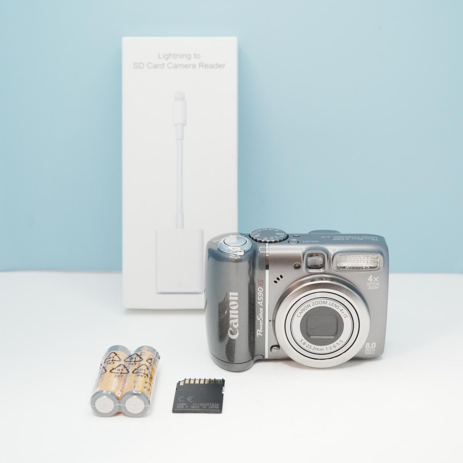 Canon PowerShot A590 IS デジカメ スマホ転送OK フルセット 極美品