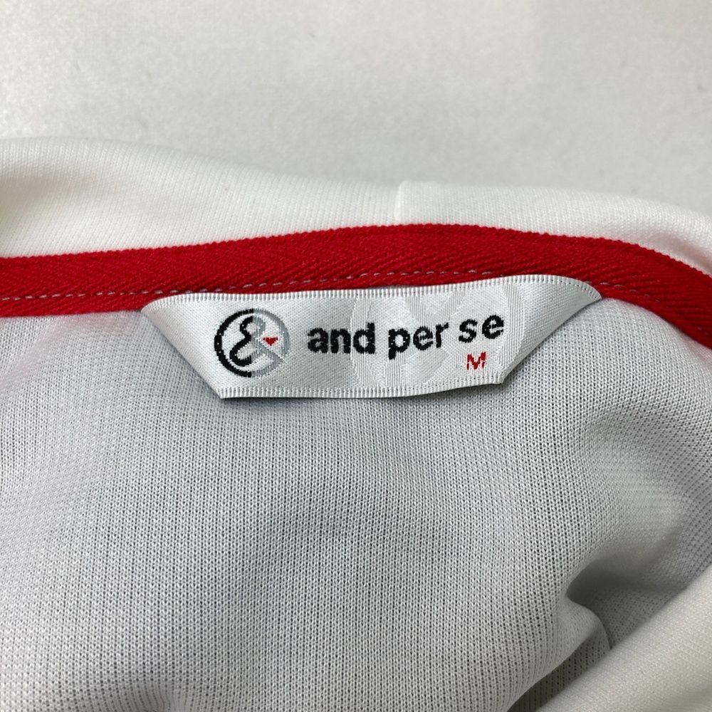 サイズ：M AND PER SE アンパスィ プルオーバーパーカー グレー系