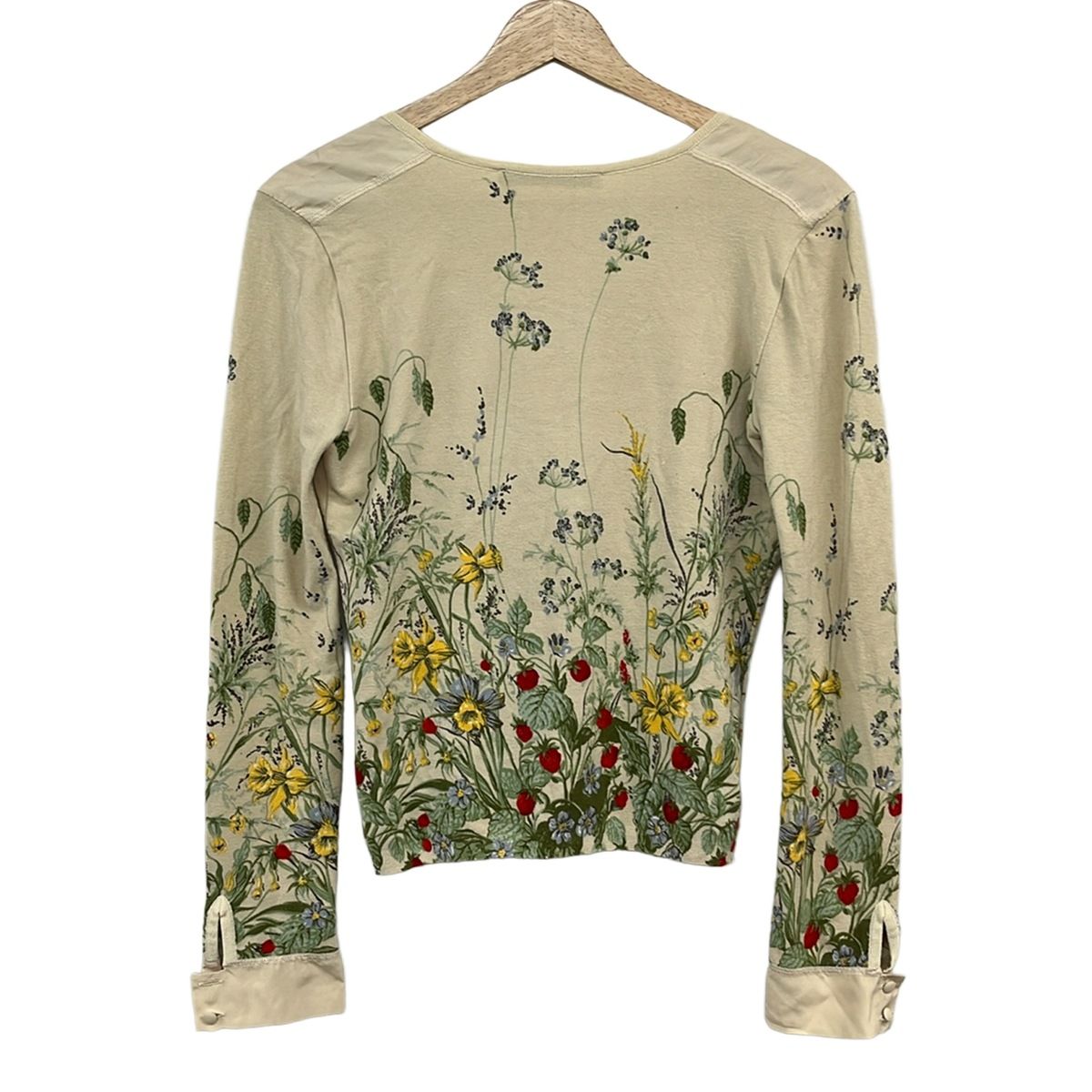 Blumarineブルマリン 花柄長袖カーディガン BLUMARINE(ブルマリン) カーディガン サイズI 42 レディース