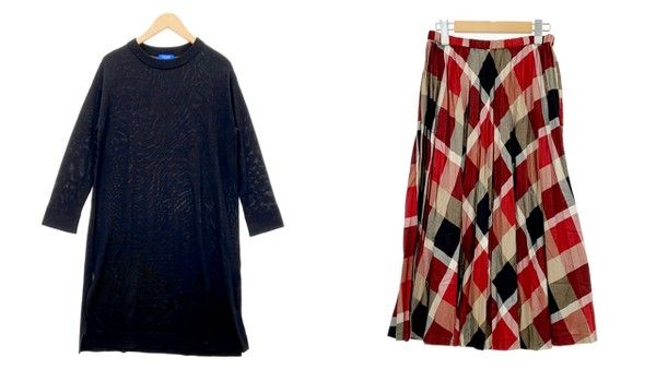 ブルーレーベルクレストブリッジ セットアップ ワンピース 38 赤 黒 BLUE LABEL CRESTBRIDGE ブルーレーベル クレストブリッジ