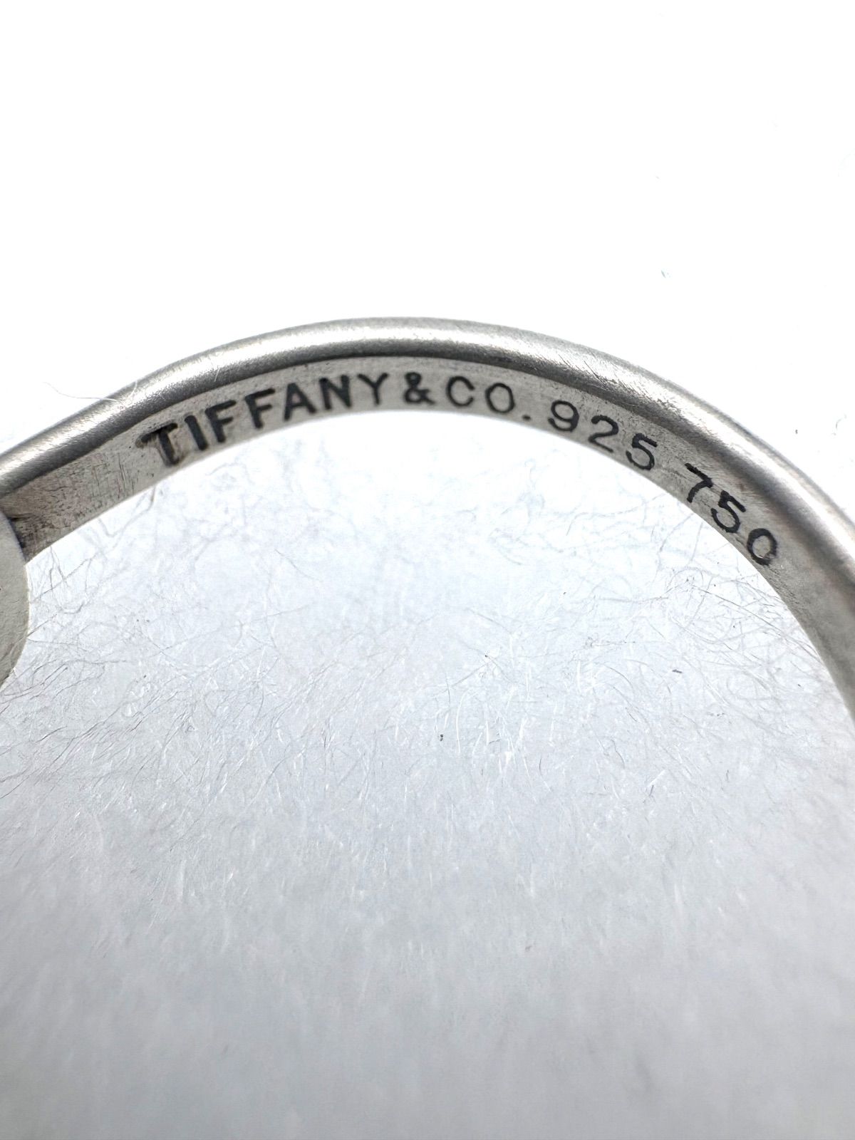 TIFFANY&Co. ティファニー ラブノット フック＆アイ リング 約12.5号