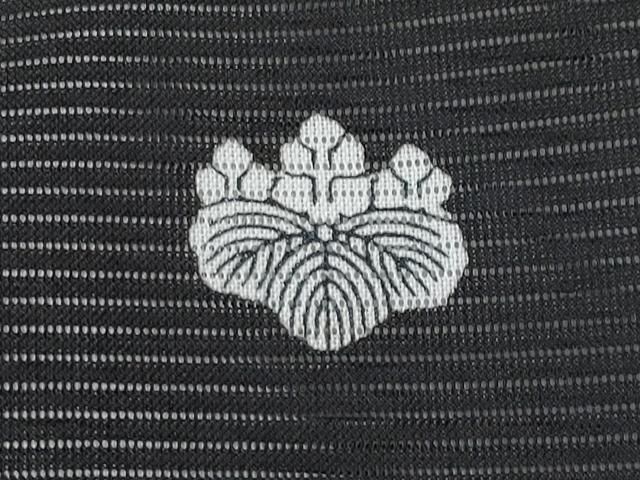 平和屋着物＊夏物　黒留袖　絽　御所車鴛鴦草花文　暈し染め　金彩　洗える着物　CABF2505tx 平和屋着物＊夏物 黒留袖 絽 御所車鴛鴦草花文 暈し染め 金彩 洗える