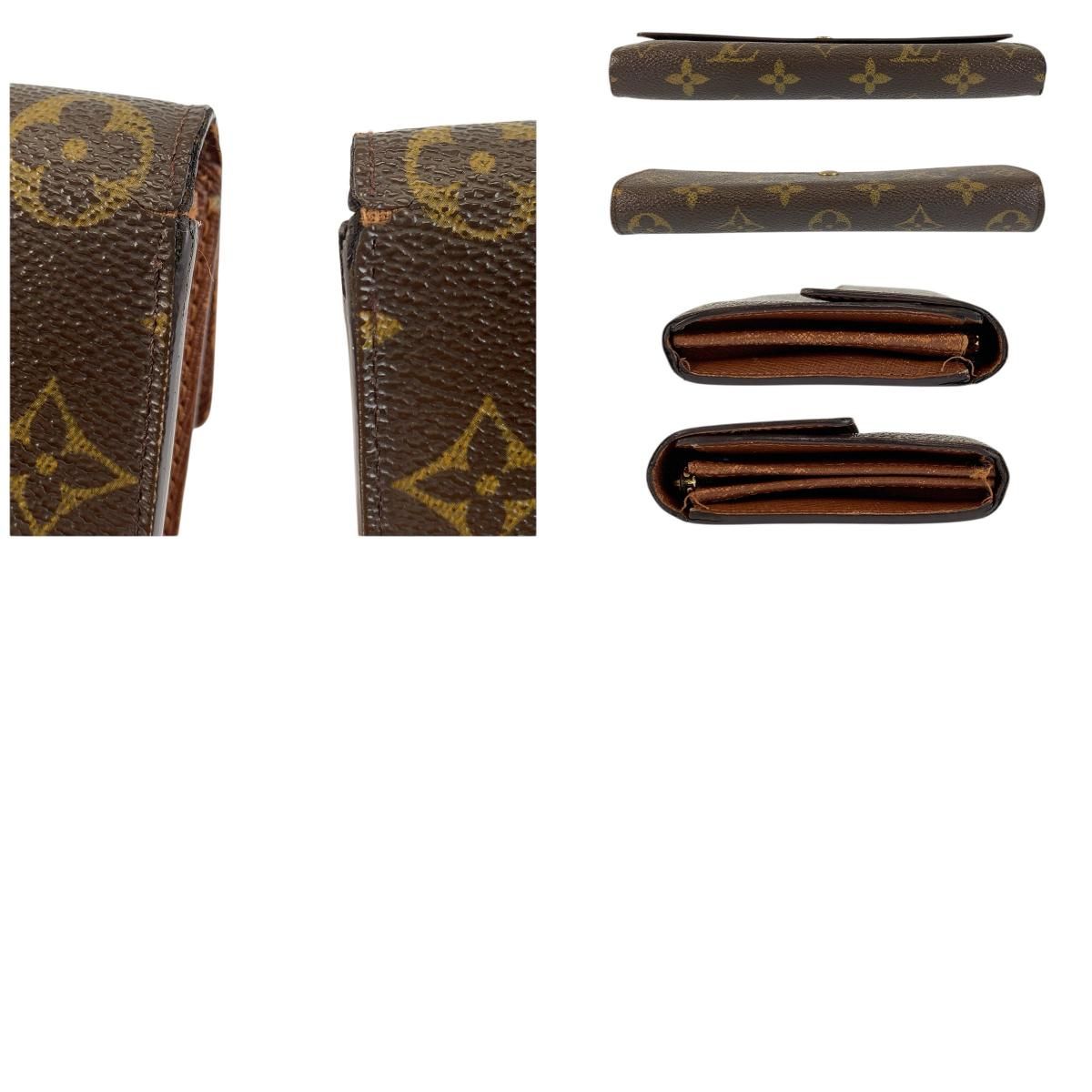 LOUIS VUITTON ルイヴィトン モノグラム ポルトフォイユ サラ ブラウン