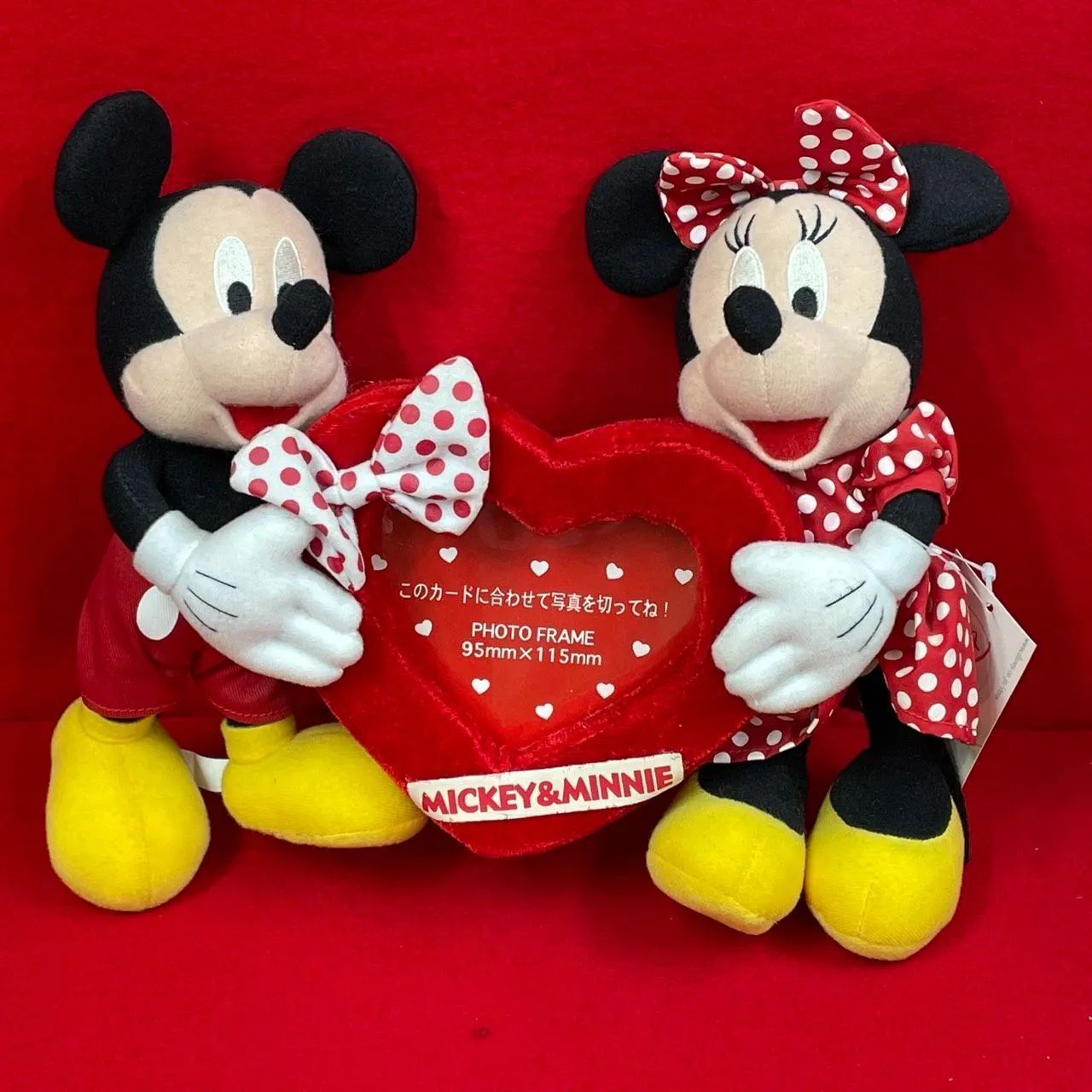 ミッキー＆ミニー フォトフレーム ディズニーストア タグ付き 写真立て