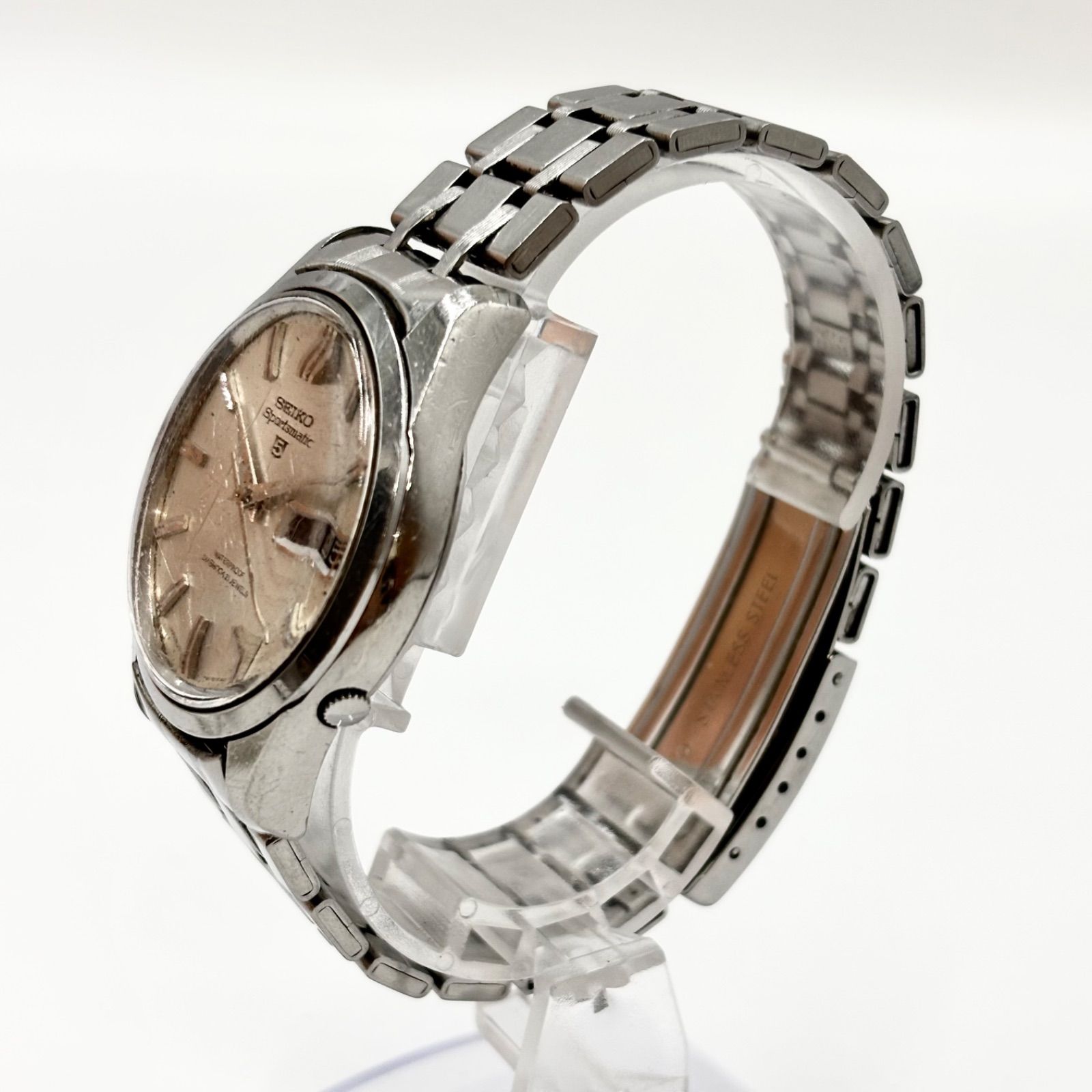 SEIKO 5 自動巻き時計 純正ブレス 稼動 稼動/60s/純正ベルト】SEIKO セイコー スポーツマチック5 腕時計 自動