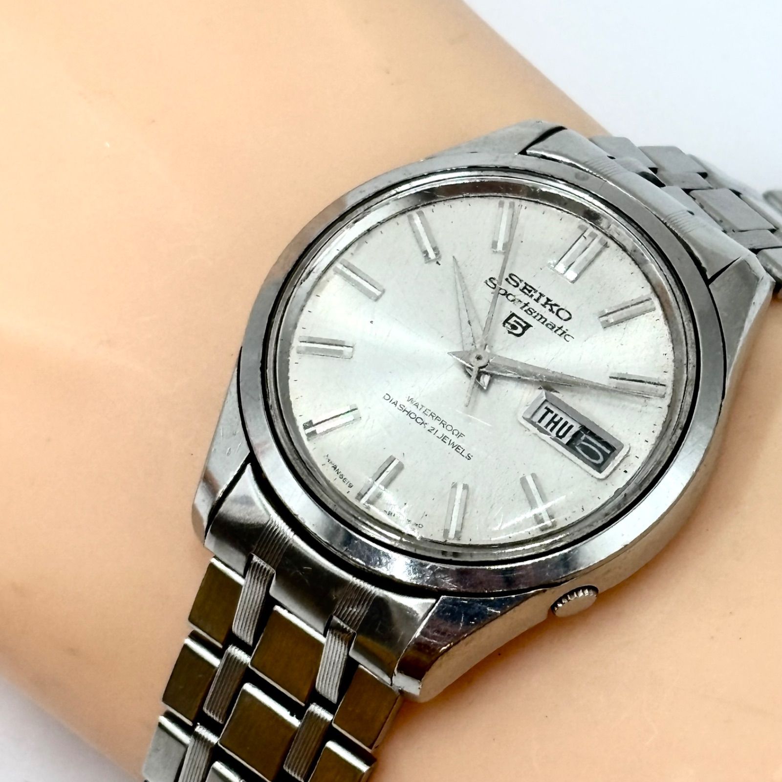 稼動/60s/純正ベルト】SEIKO セイコー スポーツマチック5 腕時計 自動 