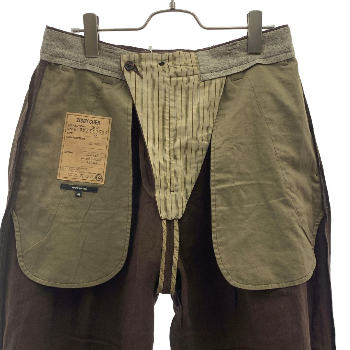 ZIGGY CHEN ジギーチェン　パンツ 46 美品】 ziggy chen / ジギーチェン | 2025SS | Front Pleats Tapered