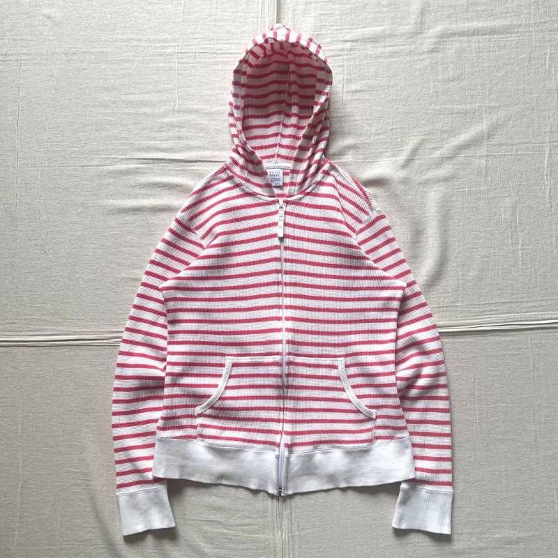 OLD UNIQLO 00s サーマルジップパーカー　ライトブルー 希少 00s archive OLD UNIQLO オールドユニクロ フルジップアップ