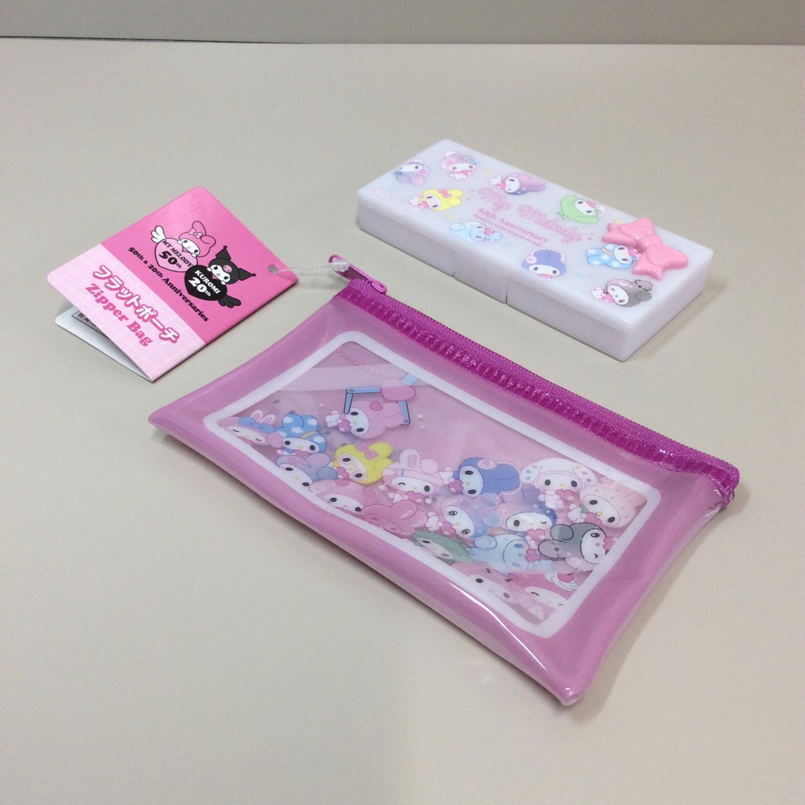 e007【新品・未使用品】マイメロディ 50周年記念 アクセサリーケース 