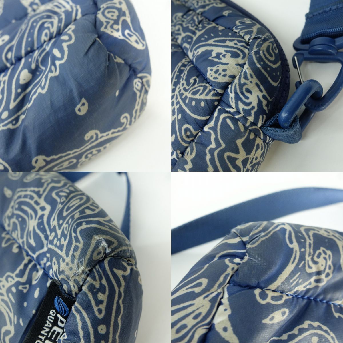 Supreme シュプリーム 22AW Puffer Side Bag ブルーペイズリー サイド