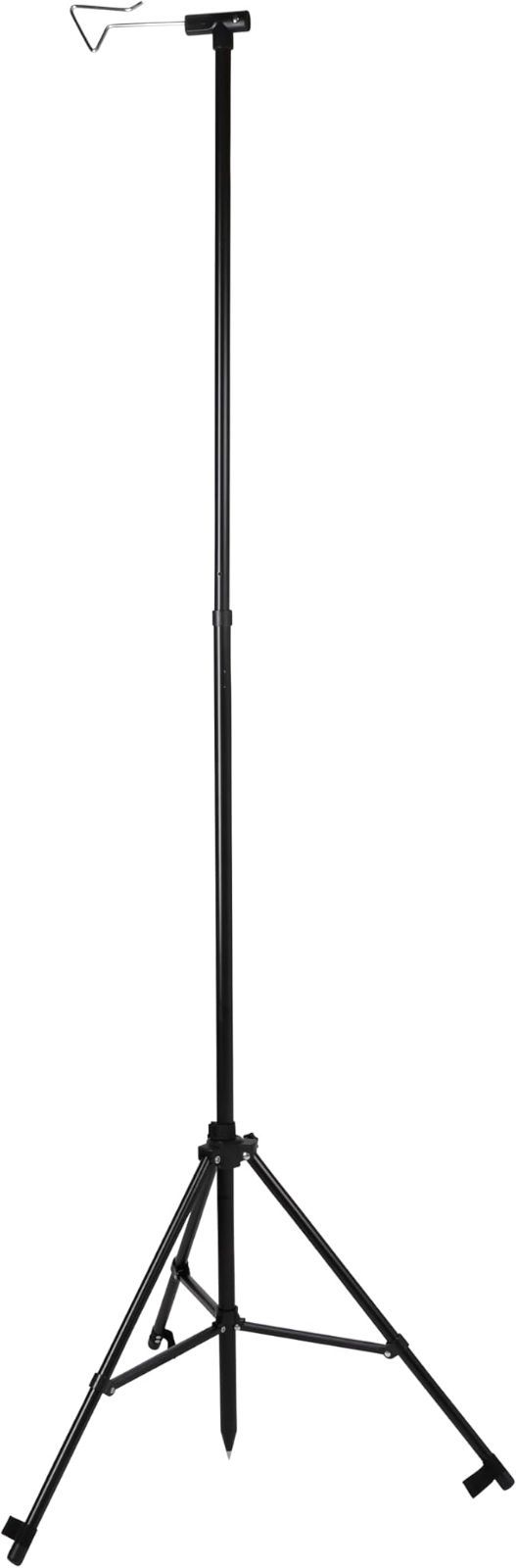 キャプテンスタッグ アルミスライドランタンスタンド type2 ペグ付き UF-42 ブラック